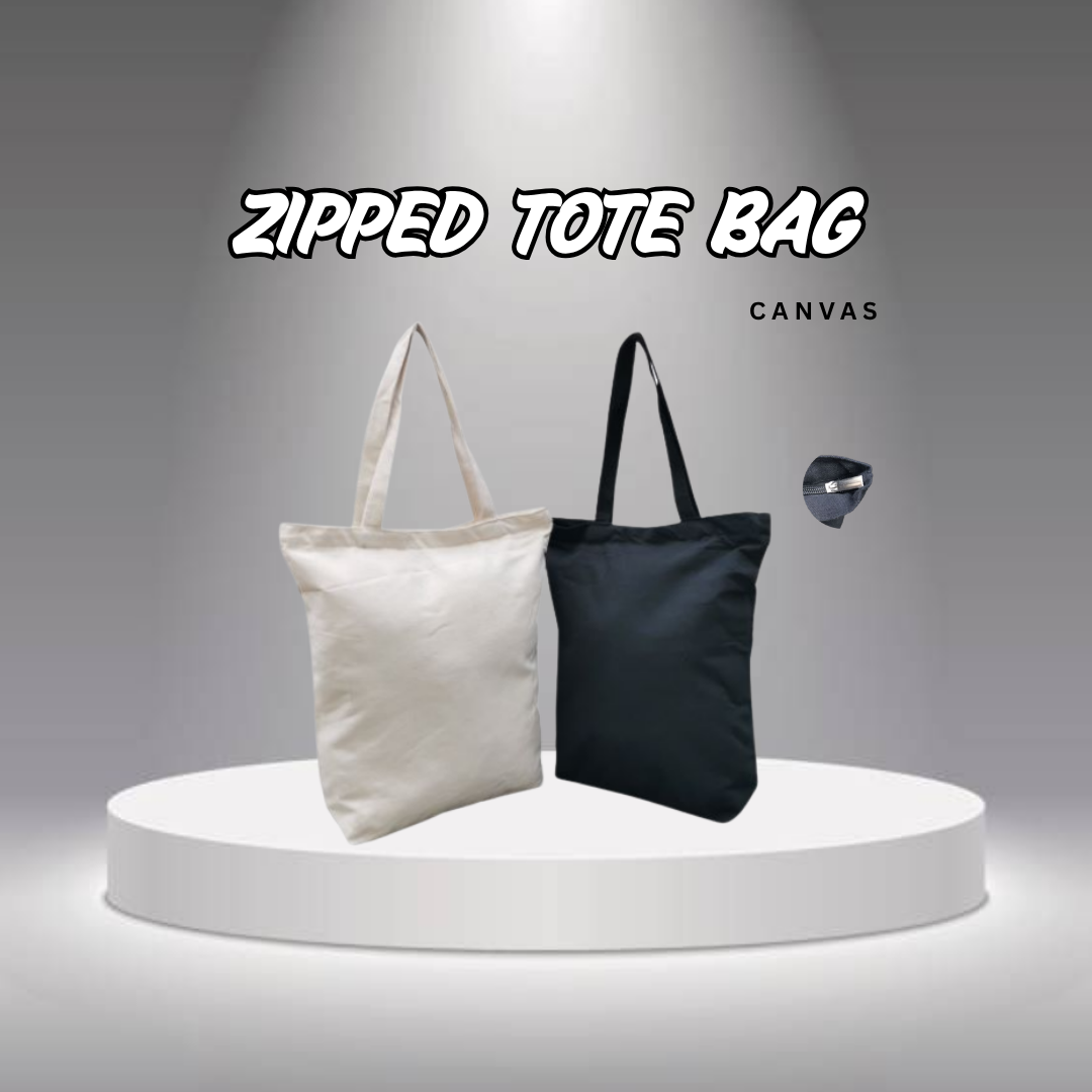 Zipped Tote Bag