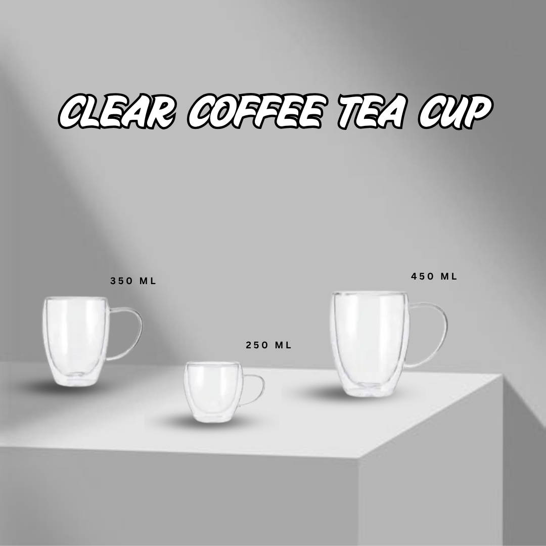 Clear Coffee Tea Cup