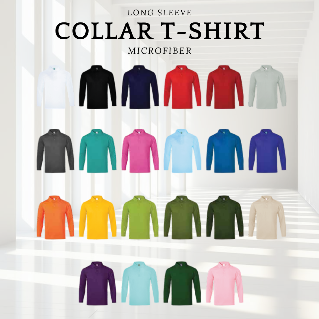 Microifber Long Sleeve Collar T-shirt