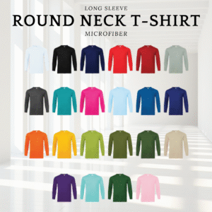 Microifber Long Sleeve Round Neck T-shirt