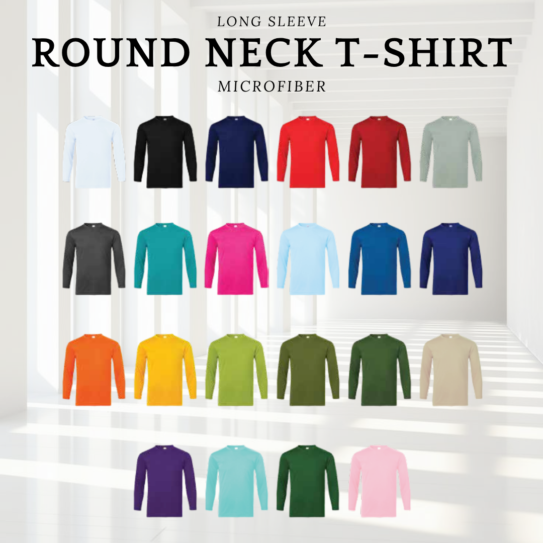 Microifber Long Sleeve Round Neck T-shirt