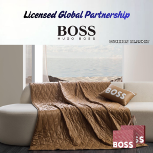 BOSS Quilted Travel Cushion Blanket